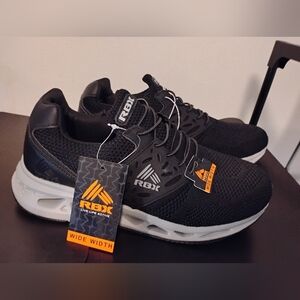 New  Men's RBX Black  Athletic Wide Width Sneakers